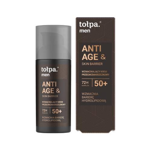 Miniaturka artykułu - Tołpa Men Anti Age & Skin Barrier 50+ Wzmacniający krem przeciwzmarszczkowy, 50 ml