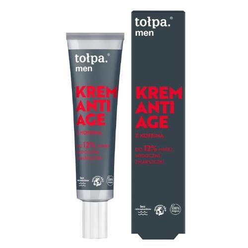 Miniaturka artykułu - TOŁPA MEN Krem Anti Age z kofeiną, 40ml USZKODZONE OPAKOWANIE