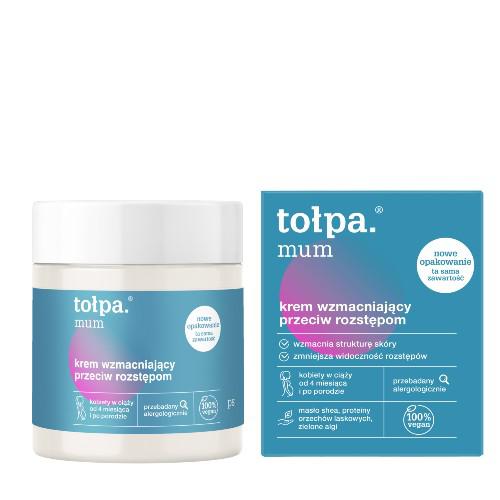 Miniaturka artykułu - Tołpa mum, krem wzmacniający przeciw rozstępom, 250 ml