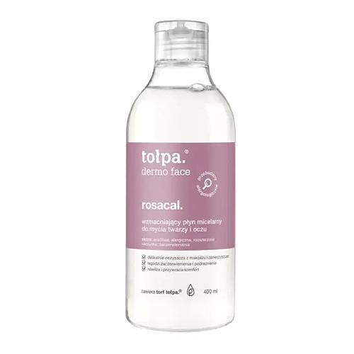 Miniaturka artykułu -  TOŁPA ROSACAL Wzmacniający płyn micelarny do mycia twarzy i oczu, 400ml