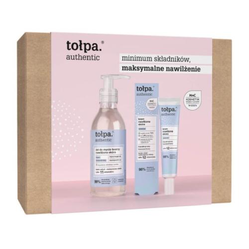 Miniaturka artykułu - TOŁPA Zestaw Authentic: Żel do mycia twarzy, 195ml + Krem do twarzy, 40ml