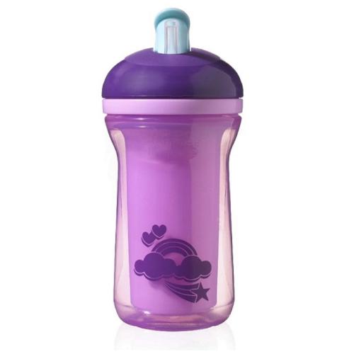 Miniaturka artykułu - Tommee Tippee Bidon Pstryczek 12m+ r&oacute;żowy, 300ml