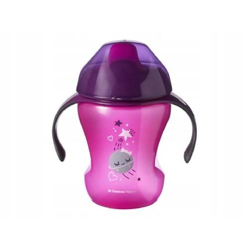 Miniaturka artykułu - Tommee Tippee Kubek Niekapek 6m+ GIRL, 230ml