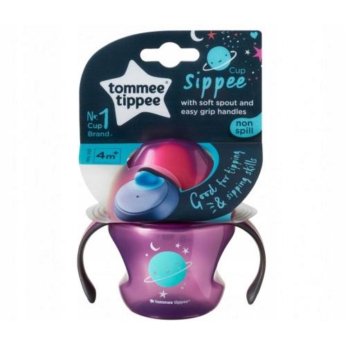 Miniaturka artykułu - Tommee Tippee Kubek niekapek z uchwytami, 150ml 4m+ GIRL