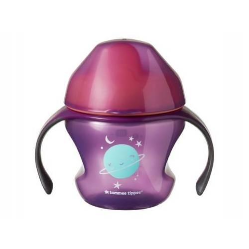 Miniaturka artykułu - Tommee Tippee Kubek Pierwszy z uchwytami r&oacute;żowy, 150ml