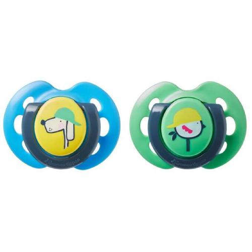 Miniaturka artykułu - Tommee Tippee Smoczek FUN STYLE 0-6m zielony/niebieski 