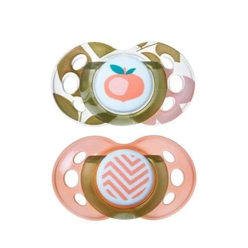 Miniaturka artykułu - Tommee Tippee Smoczek uspokajający MODA 18-36m GIRL, 2szt.	