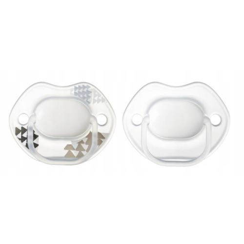 Miniaturka artykułu - Tommee Tippee Smoczek uspokajający ortodontyczny silikon Urban Style 0-6m, 2szt.