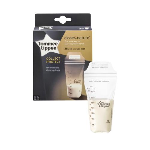 Miniaturka artykułu - Tommee Tippee Woreczki do przechowywania pokarmu, 36szt.