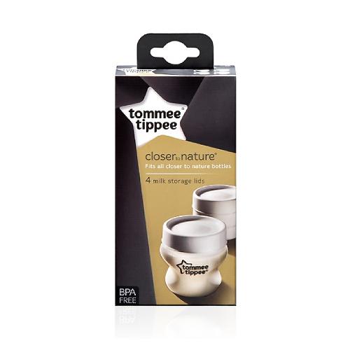 Miniaturka artykułu - Tommee Tippee Zakrętka do butelek, 4szt, 0 m+