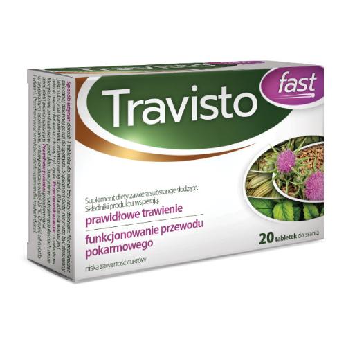 Miniaturka artykułu - Travisto Fast smak porzeczkowy, 20 tabl. do ssania