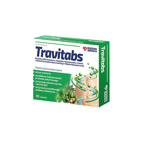 Miniaturka artykułu - Rodzina Zdrowia Travitabs, 30 tabl.