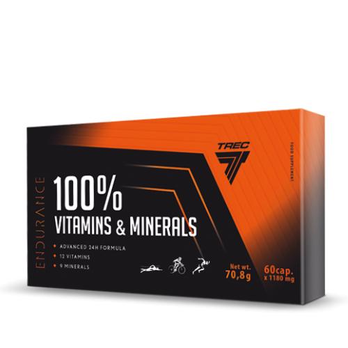 Miniaturka artykułu - Trec Endurance 100% Vitamins & Minerals, 60 kaps.