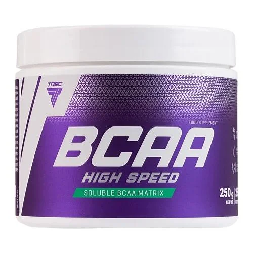 Miniaturka artykułu - Trec BCAA High Speed smak wiśniowo-grejpfrutowy, 250 g KR&Oacute;TKA DATA 30.11.2026