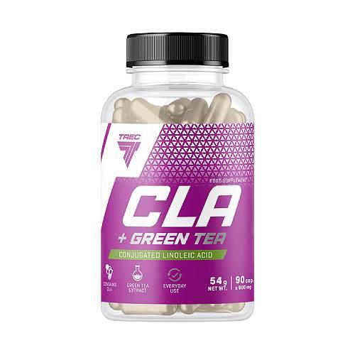 Miniaturka artykułu - Trec CLA + Green tea Kwas linolowy + Zielona herbata, 90 kaps.