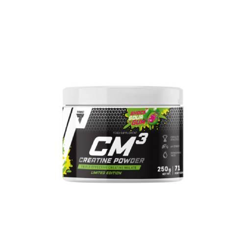 Miniaturka artykułu - Trec CM3 Powder Jabłczan Kreatyny o smaku kwaśnej gumy, 250 g