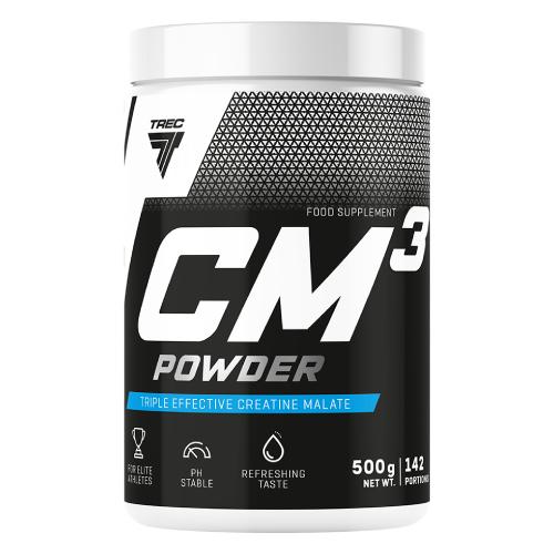 Miniaturka artykułu - Trec CM3 Powder Kreatyna Jabłczan trikreatyny w proszku White Cola, 500 g