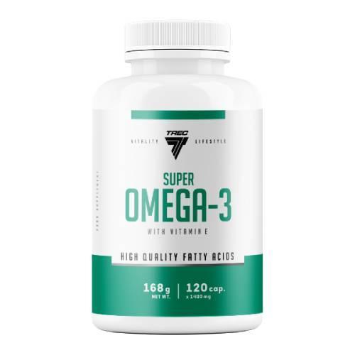 Miniaturka artykułu - Trec Vitality Super Omega 3, 120 kaps. USZKODZONA PLASTIKOWA ZAKRĘTKA