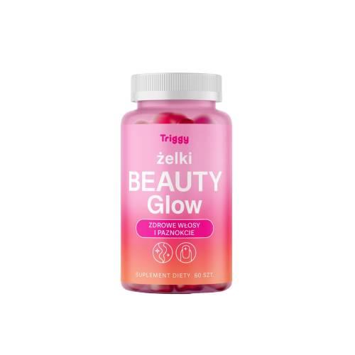 Miniaturka artykułu - Triggy Żelki Beauty Glow o smaku malinowym, 60 szt.