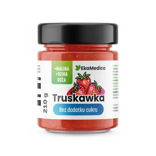 Miniaturka artykułu - EkaMedica Truskawka bez dodatku cukru, 210 g
