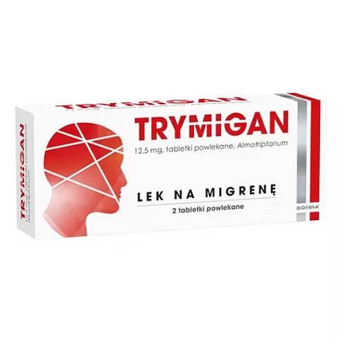 Miniaturka artykułu - Trymigan Lek na migrenę,12,5 mg, 2 tabletki