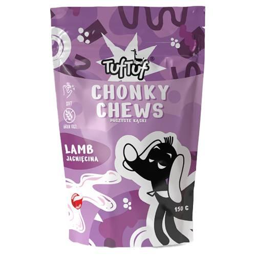 Miniaturka artykułu - TufTuf Chonky Chews Przysmak dla psa Puszyste kąski jagnięcina, 150 g
