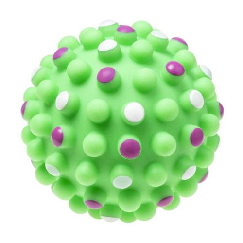 Miniaturka artykułu - TULLO Piłka wzmocniona piszcząca 11,2cm Zielona (214)