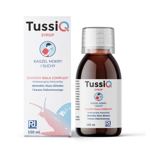 Miniaturka artykułu - TussiQ Syrop na kaszel suchy i mokry, 150 ml