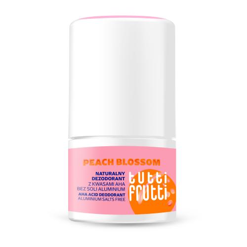 Miniaturka artykułu - Farmona Tutti Frutti Naturalny dezodorant z kwasami AHA bez soli aluminium Peach Blossom, 50 ml