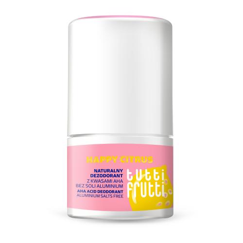 Miniaturka artykułu - Farmona Tutti Frutti Naturalny dezodorant z kwasami AHA bez soli aluminium Happy Citrus, 50 ml