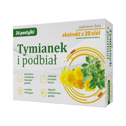 Miniaturka artykułu - Tymianek i podbiał, 24past. Prima Pharma