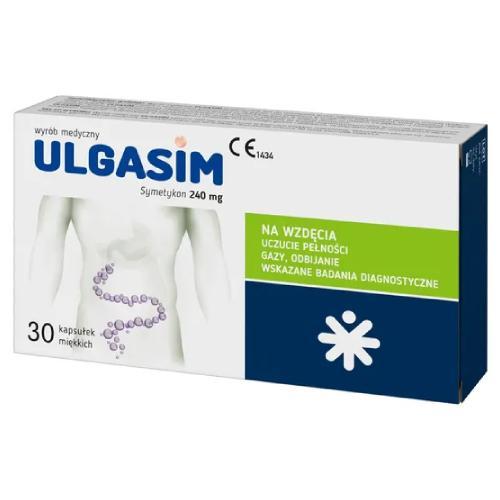 Miniaturka artykułu - Ulgasim 0,24 g, 30 kapsułek USZKODZONY KARTON