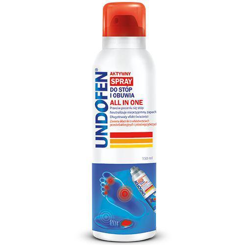 Miniaturka artykułu - Undofen All in One Spray do st&oacute;p i obuwia, 150 ml USZKODZONE NIEORGINALNY KOREK