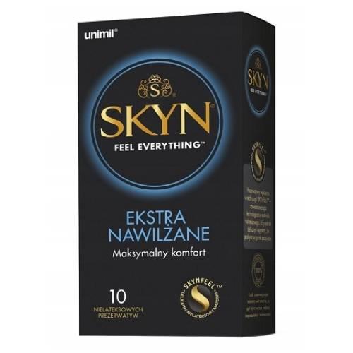 Miniaturka artykułu - UNIMIL SKYN Extra Nawilżane Prezerwatywy - 10 sztuk (31062)
