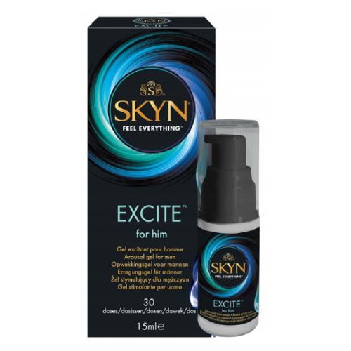 Miniaturka artykułu - UNIMIL SKYN Feel Everything Excite For Him Żel stymulujący dla mężczyzn, 15ml KRÓTKA DATA 30.09.2025