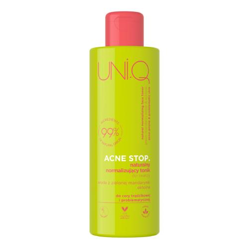 Miniaturka artykułu - 4ORGANIC UNI.Q ACNE STOP. Naturalny normalizujący tonik do twarzy, 200ml