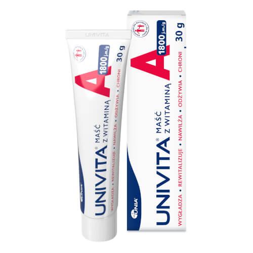 Miniaturka artykułu - UNIVITA maść z witaminą A, 30g