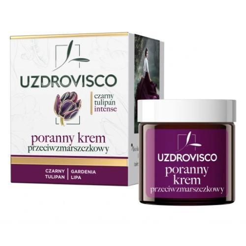 Miniaturka artykułu - UZDROVISCO Czarny Tulipan Intense Poranny krem przeciwzmarszczkowy, 50ml USZKODZONE TEKTUROWE OPAKOWANIE