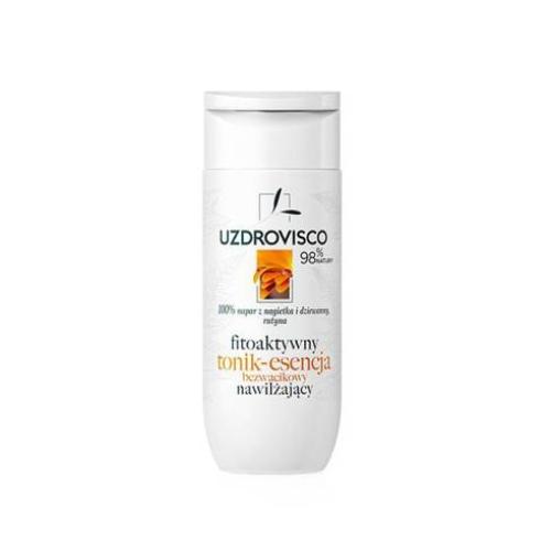 Miniaturka artykułu - UZDROVISCO Fitoaktywny tonik-esencja bezwacikowy nawilżający i łagodzący, 150ml