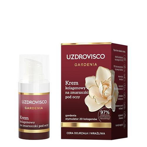Miniaturka artykułu - Uzdrovisco Gardenia Krem kolagenowy na zmarszczki pod oczy, 15 ml