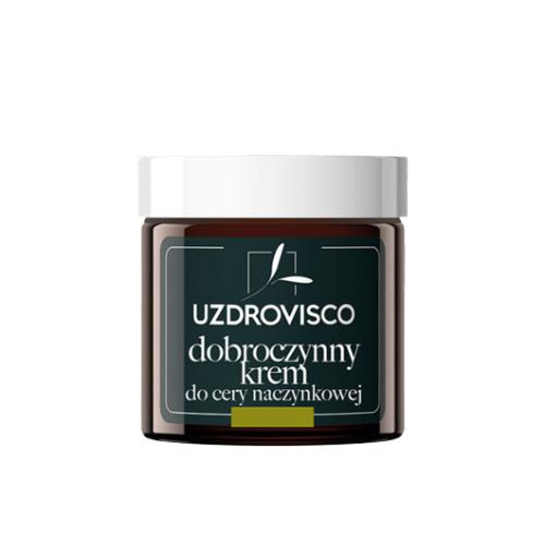 Miniaturka artykułu - UZDROVISCO krem do twarzy całodniowy do cery naczynkowej, 50 ml.