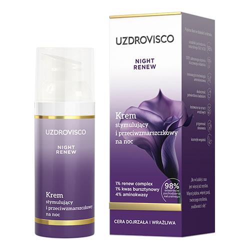 Miniaturka artykułu - Uzdrovisco Night Renew Krem stymulujący i przeciwzmarszczkowy na noc, 50 ml