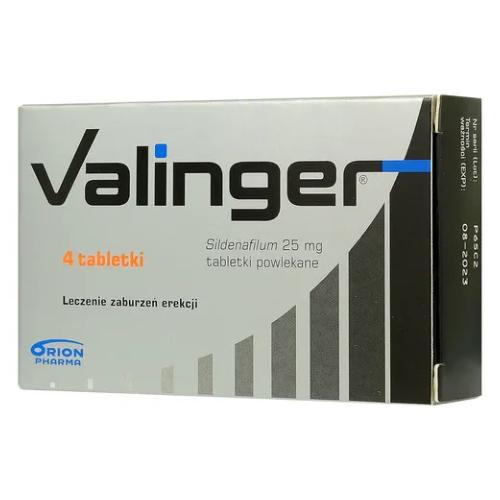 Miniaturka artykułu - Valinger 0,025 g, 4 tabletki