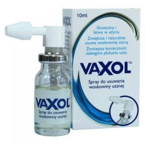 Miniaturka artykułu - VAXOL do usuwania woskowiny usznej spray - 10 ml  USZKODZONE TEKTUROWE OPAKOWANIE