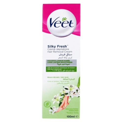 VEET Silky Fresh Krem do depilacji sk&oacute;ry suchej, 100ml