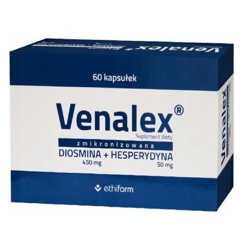 Miniaturka artykułu - VENALEX, 60kaps. USZKODZONE TEKTUROWE OPAKOWANIE
