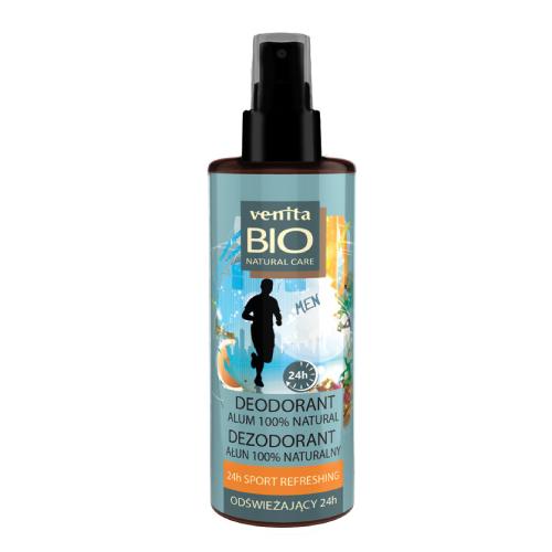 Miniaturka artykułu - VENITA Bio Natural Care dezodorant odświeżający dla mężczyzn, 100ml