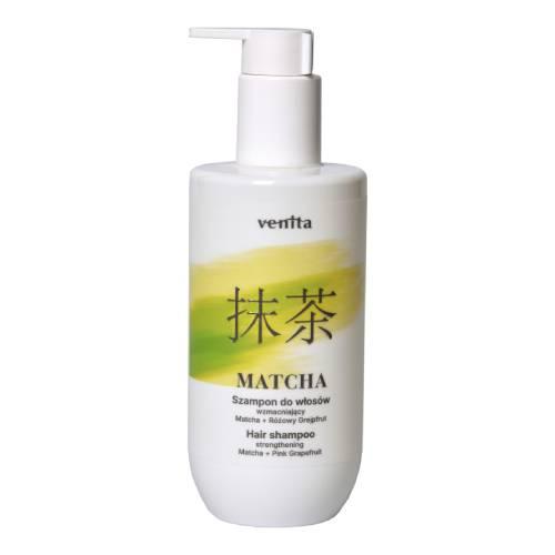 Miniaturka artykułu - Venita Matcha Szampon do włos&oacute;w wzmacniający z matchą i r&oacute;żowym grejpfrutem, 300 ml