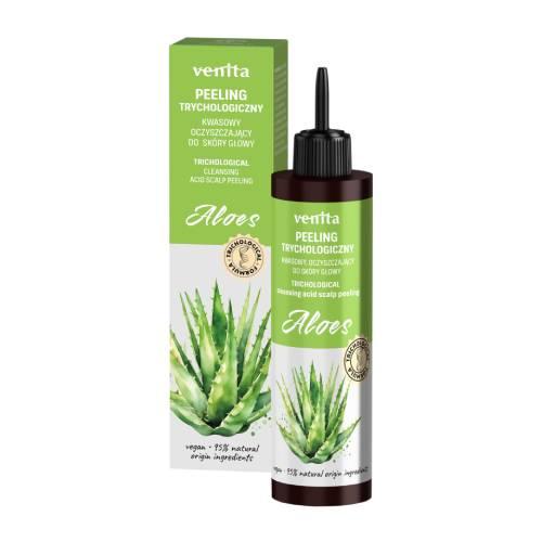 Miniaturka artykułu - Venita Peeling trychologiczny do sk&oacute;ry głowy kwasy AHA aloes, 100 ml