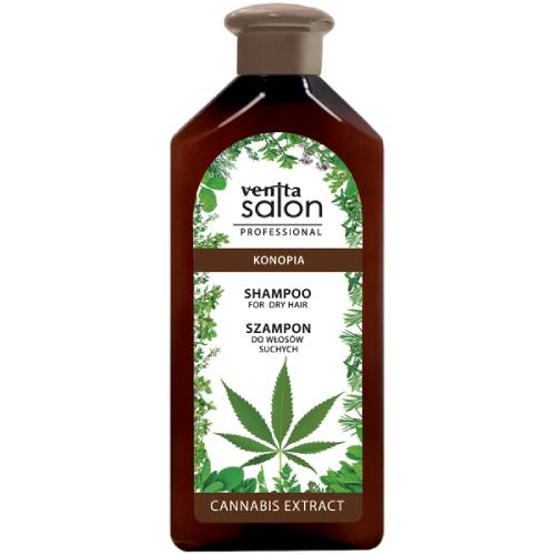 Miniaturka artykułu - VENITA SALON Szampon do włos&oacute;w suchych Konopia, 500ml